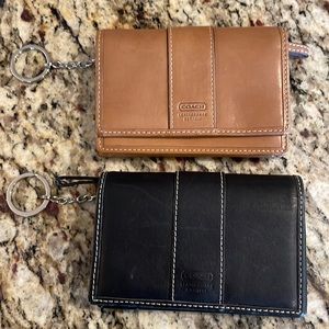 2 Coach small wallets